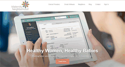 Desktop Screenshot of maternityneighborhood.com