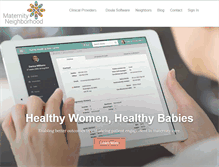 Tablet Screenshot of maternityneighborhood.com